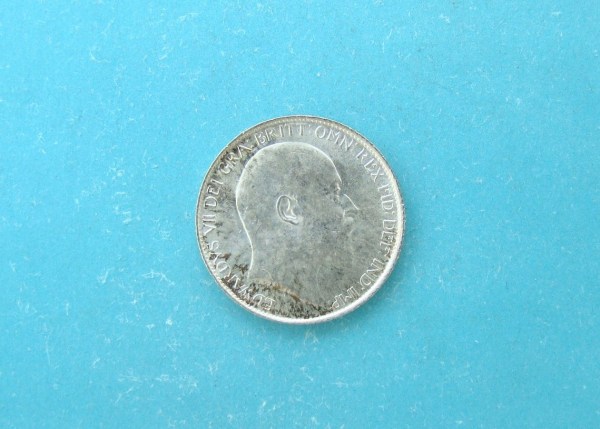 Edward VII, 1910, Sixpence