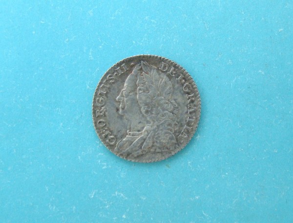 George II, 1757, Sixpence