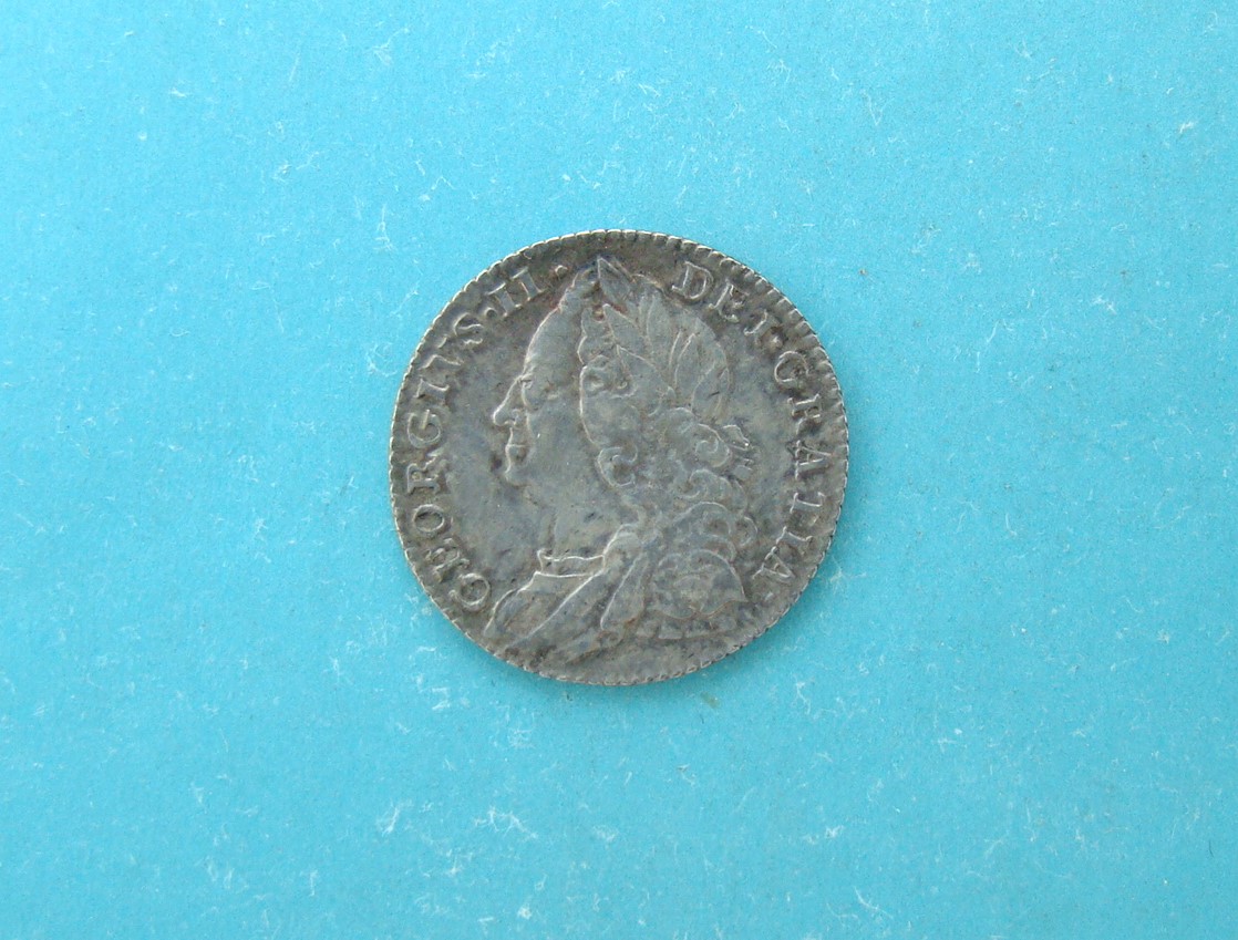 George II, 1757, Sixpence - Image 1