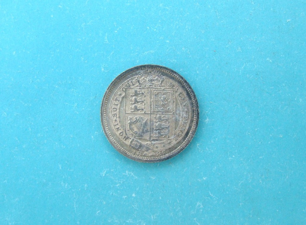Victoria, 1887, Sixpence