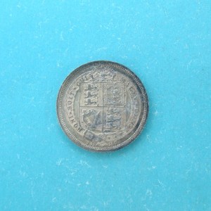 Victoria, 1887, Sixpence - Image 2