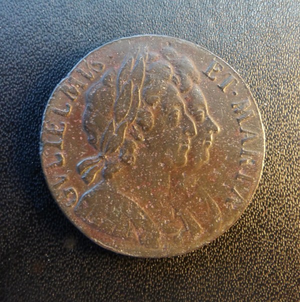 William & Mary, 1694, 1/2 pence