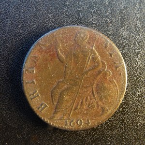 William & Mary, 1694, 1/2 pence - Image 2