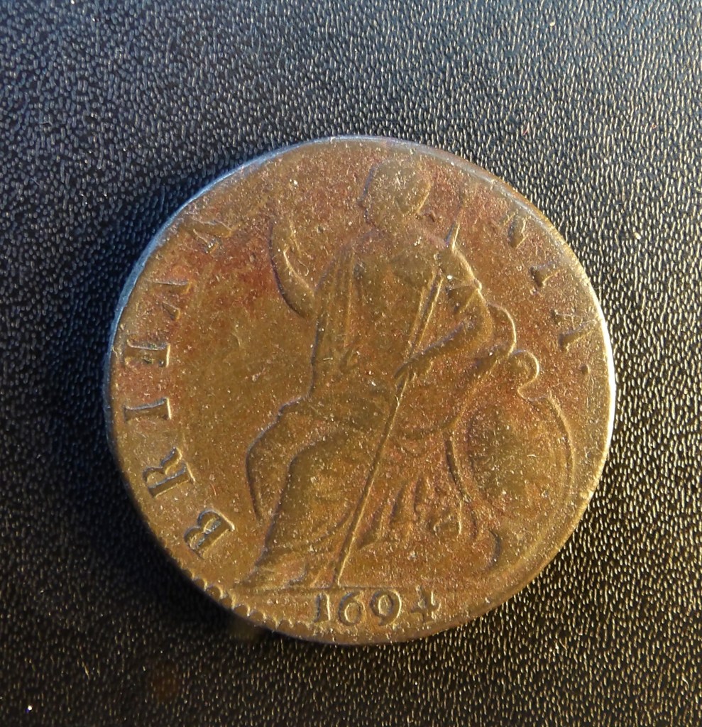 William & Mary, 1694, 1/2 pence