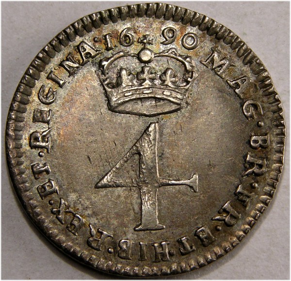 William & Mary, 1690, Groat