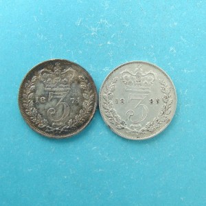 Victoria, 1874,85, Threepence - Image 2