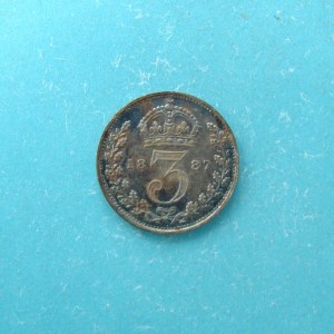 Victoria, 1887, Threepence - Image 2