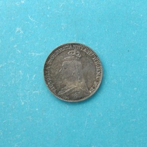 Victoria, 1888,  Silver pence - Image 1