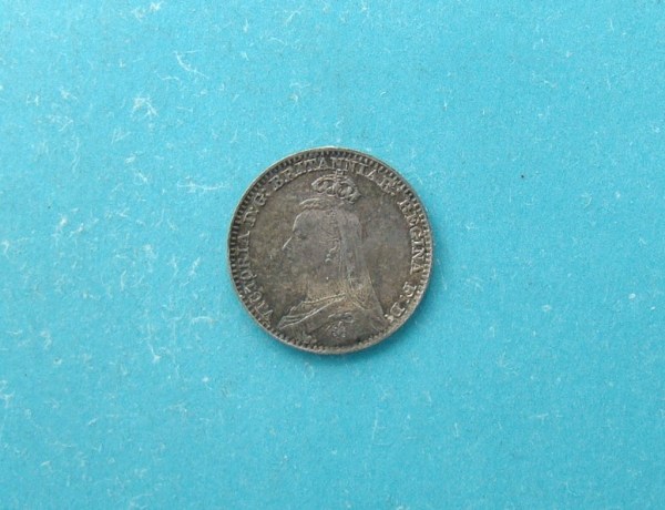 Victoria, 1888,  Silver pence