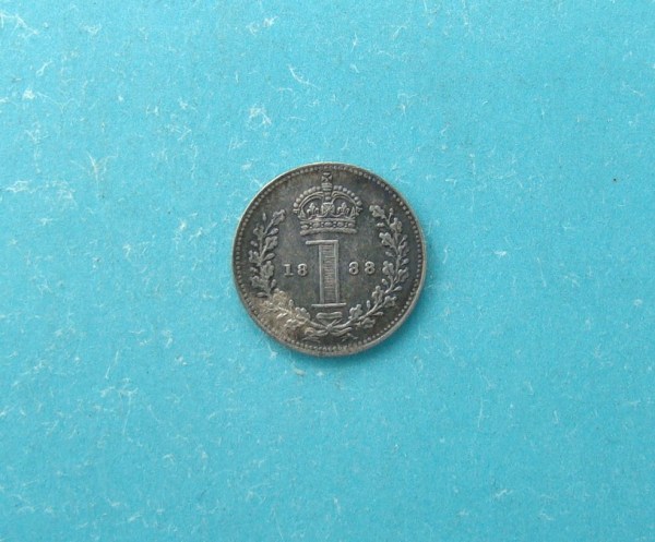 Victoria, 1888,  Silver pence
