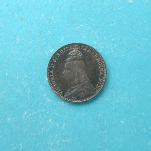 Victoria, 1890, Silver Pence - Image 1
