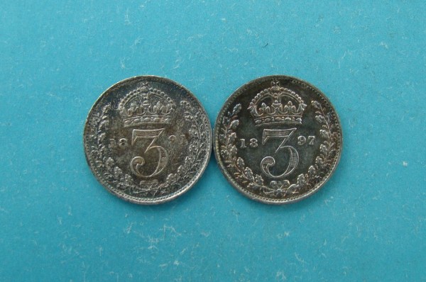 Victoria, 1891,97, Three Pence