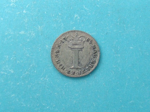 George III, 1786, Silver Pence