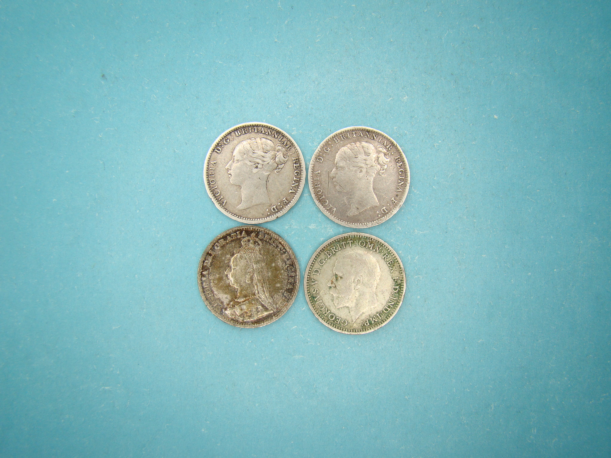 Victoria, 1885,6,91,34, Three Pence* - Image 1