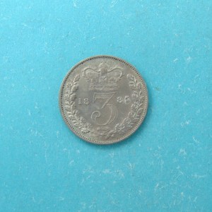Victoria, 1885, Three Pence - Image 2