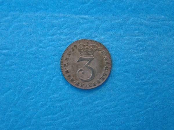 George III, 1762, Three Pence