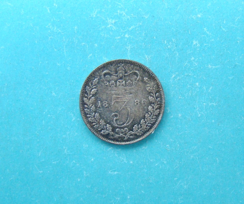Victoria, 1886, Three Pence - Image 2