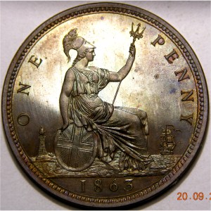 Victoria, 1863, Pence VERY RARE PROOF with a Superb PEDIGREE - Image 2