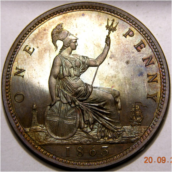 Victoria, 1863, Pence VERY RARE PROOF with a Superb PEDIGREE