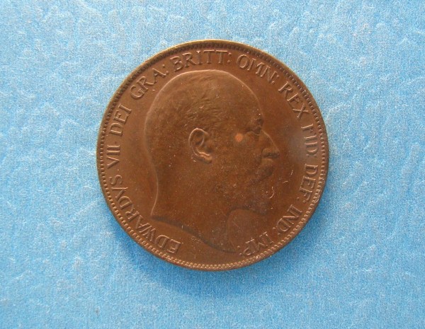 Edward VII, 1902, Pence LOW TIDE