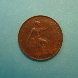 Edward VII, 1905, Pence - Image 2