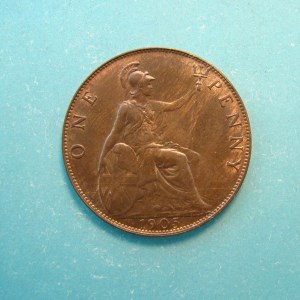 Edward VII, 1905, Pence - Image 2
