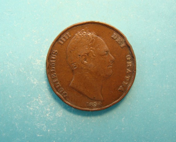 William IV, 1834, Pence
