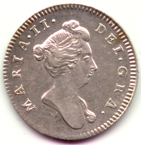 MARY II, c1689, AR22