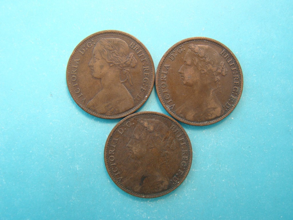Victoria, 1865,75,77 Pence