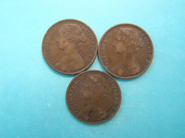 Victoria, 1865,75,77 Pence