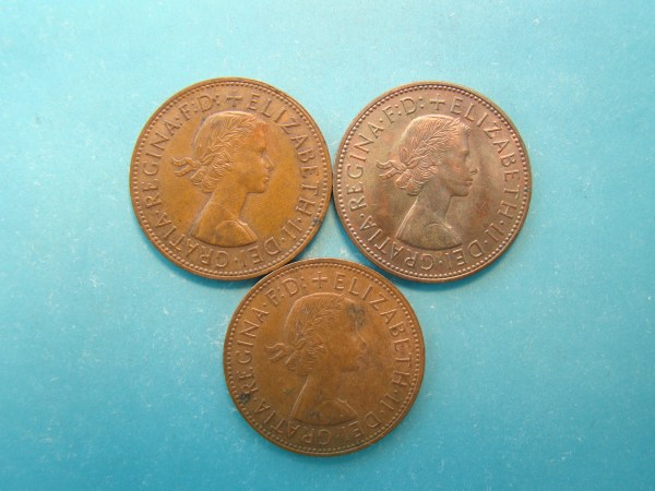 Elizabeth II, 1962,63,67, Pence