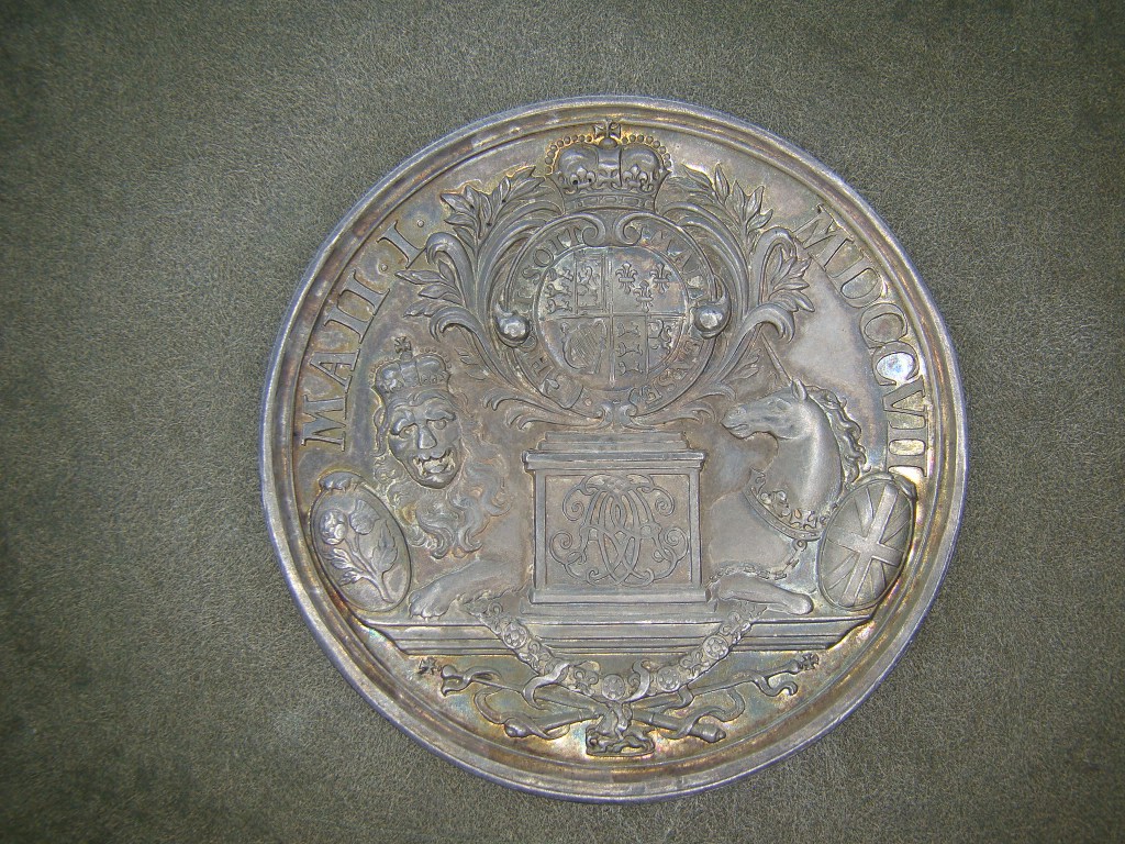 Anne, 1707, AR47, Mint State Union Medal