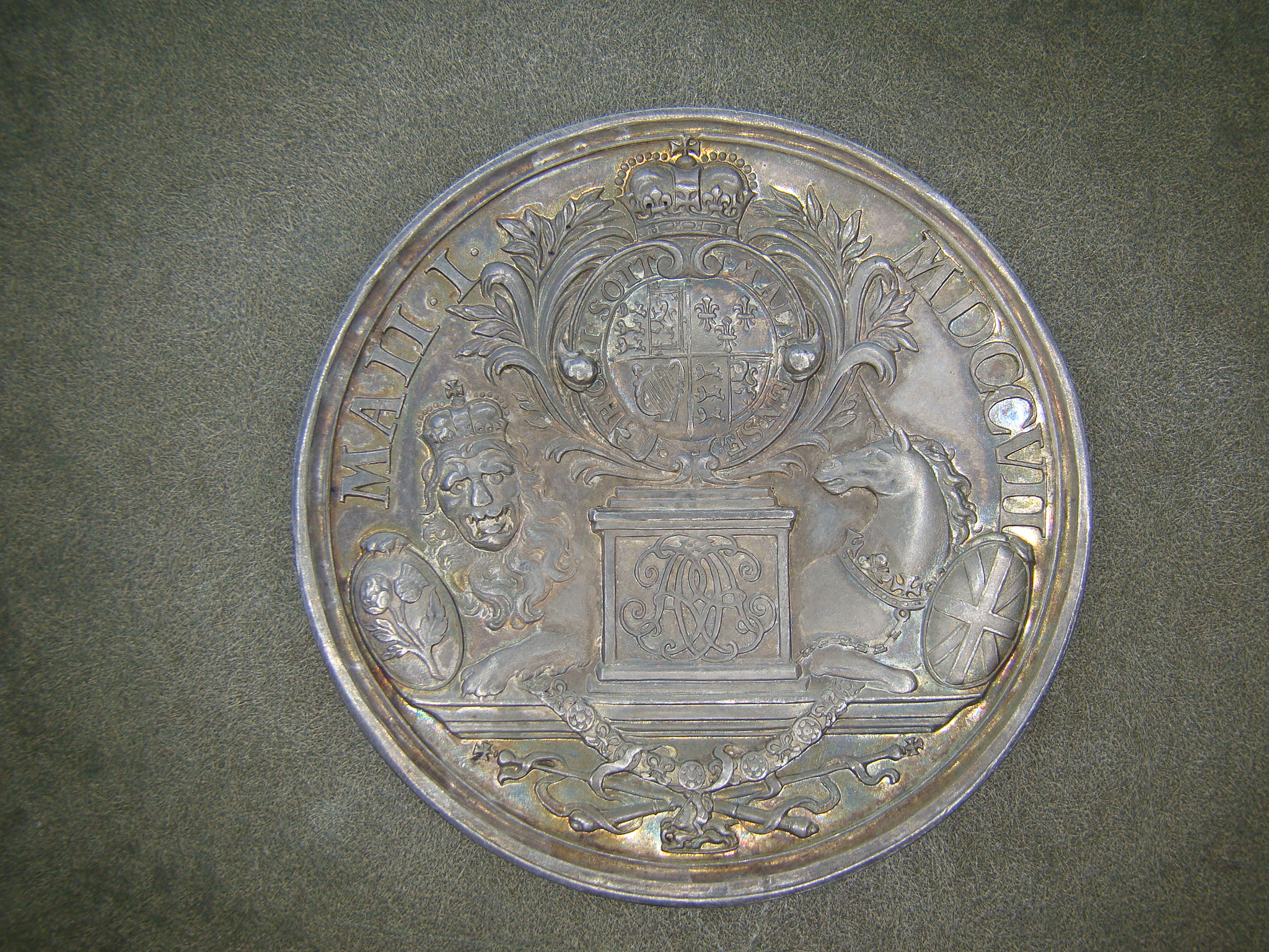 Anne, 1707, AR47, Mint State Union Medal - Image 3