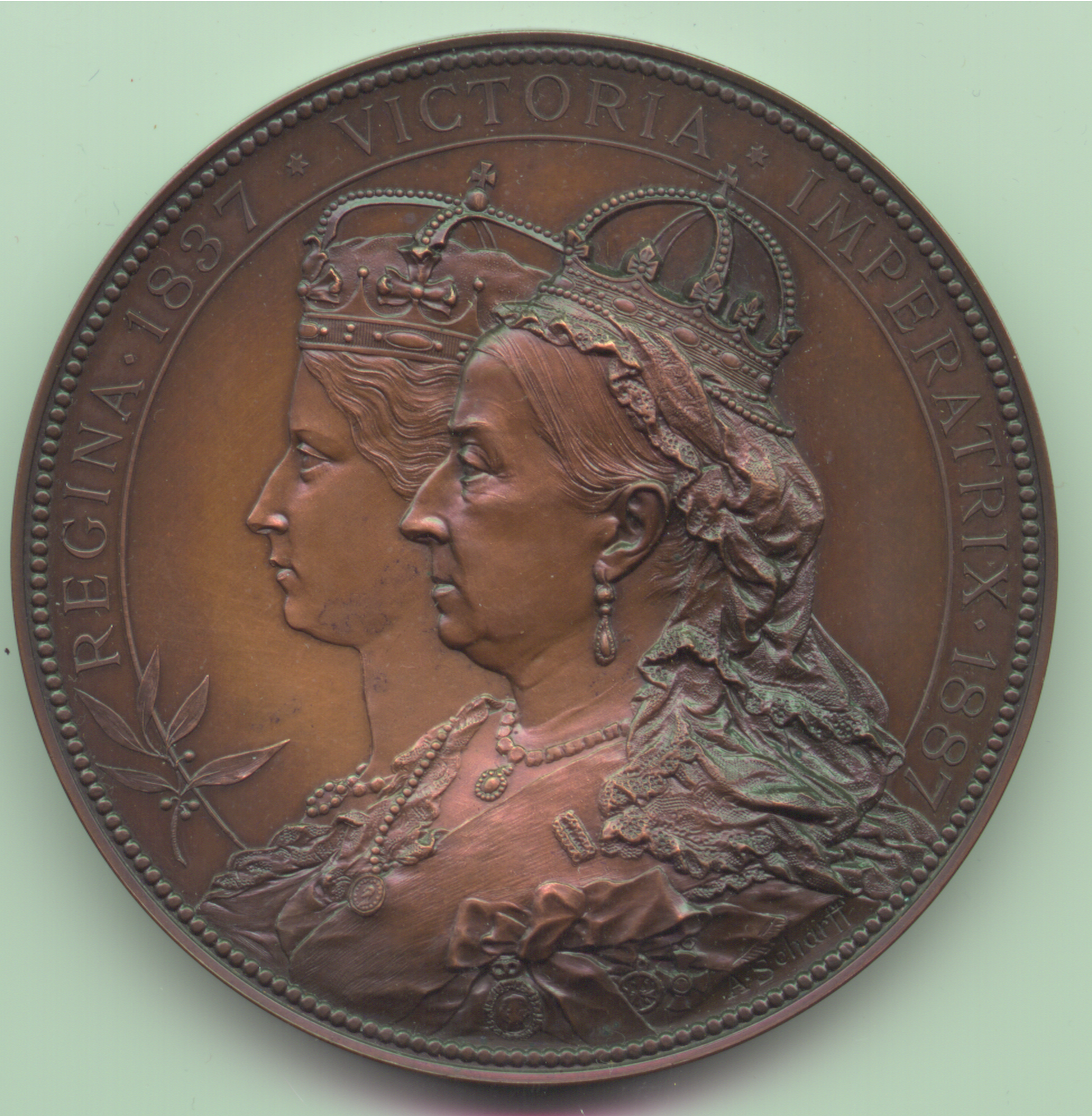 Victoria, 1887, AE80