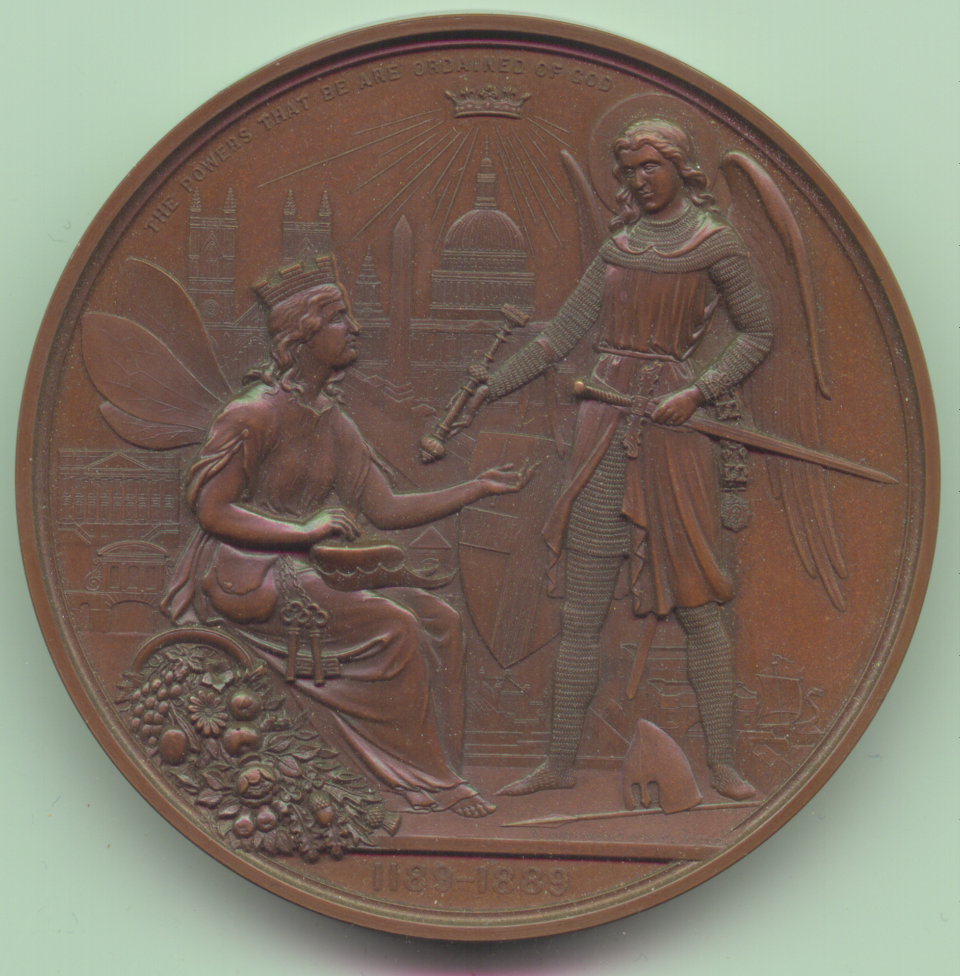 Victoria, 1889, AE77, - Image 2