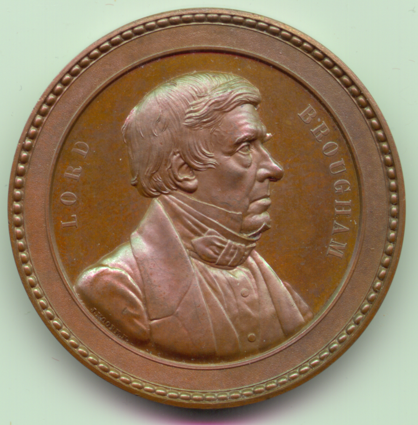 Lord Brougham, 1857, AE55