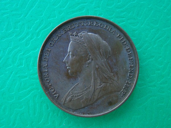 Victoria, 1897, AE45. EXT RARE WYON TRIAL SPECIMEN