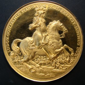 Margrave Louis William, 1955, Tricentenary of Birth, GOLD MEDAL - Image 1