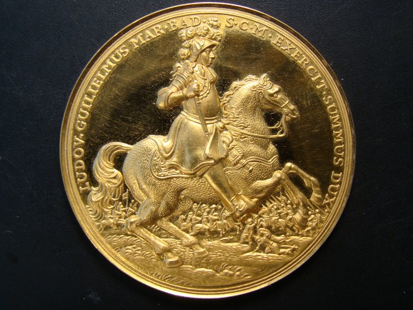 Margrave Louis William, 1955, Tricentenary of Birth, GOLD MEDAL
