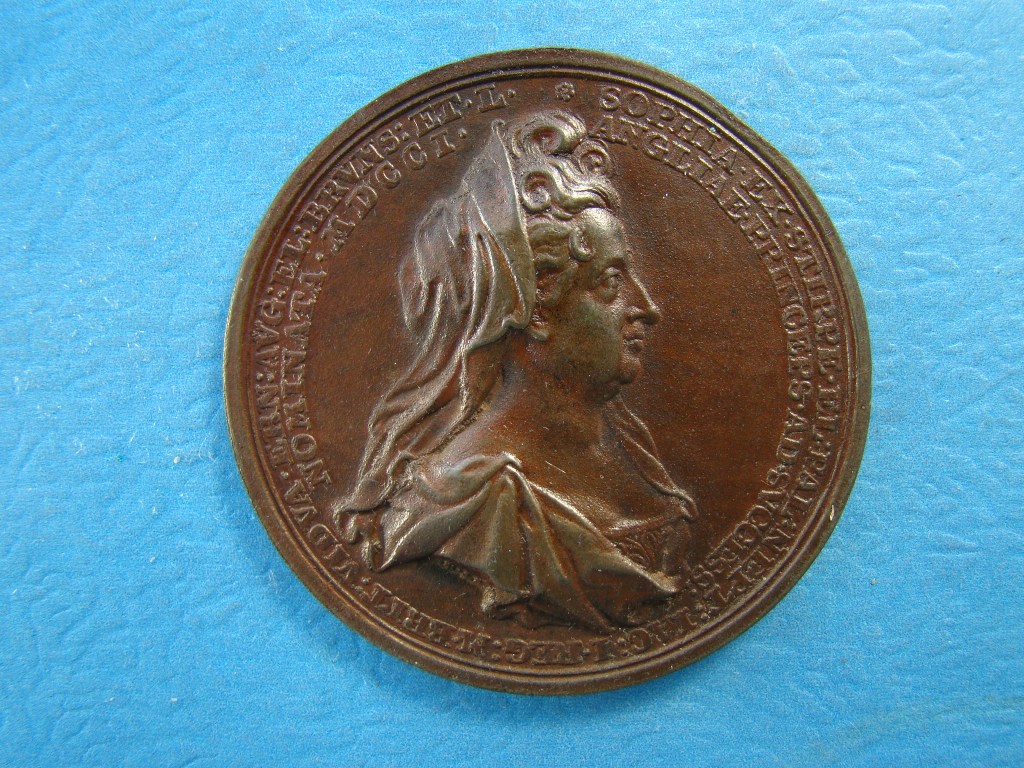 William III, 1701, CU63, Electress Sophia