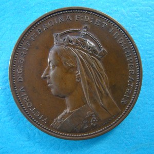 Victoria, 1887, AE64, Golden Jubilee - Image 1