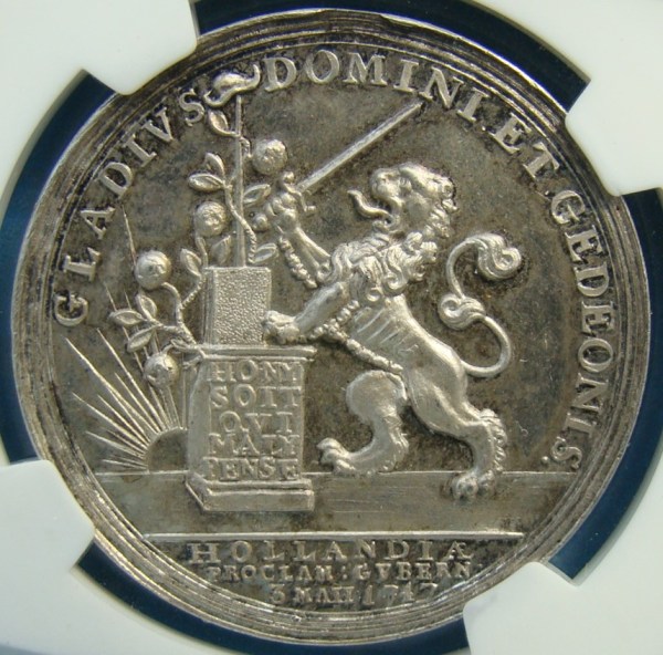 WILLIAM PR. OF ORANGE, AR37, 1747 FINEST KNOWN EXAMPLE