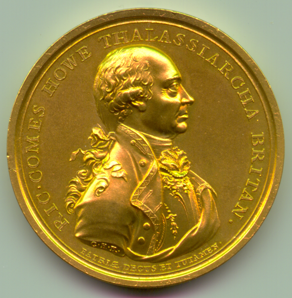 Admiral Howe, 1794, ARGilt 48, Extremely Rare - Image 1