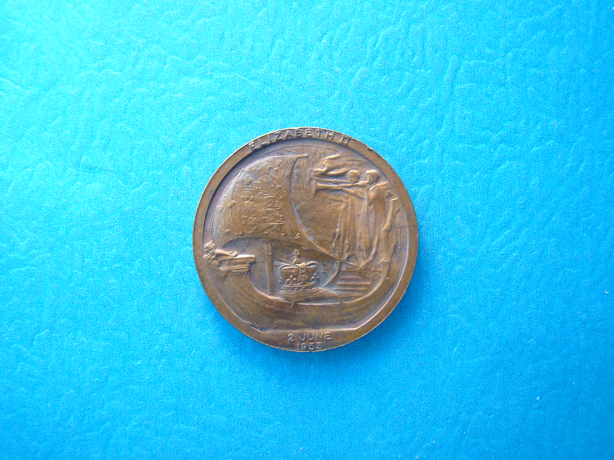 Elizabeth II, 1953, AE37 - Image 2