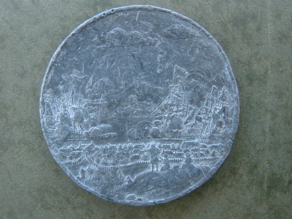 Charles II, 1665, PB55, EXTREMELY RARE TRIAL STRIKE