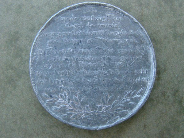 Charles II, 1665, PB55, EXTREMELY RARE TRIAL STRIKE