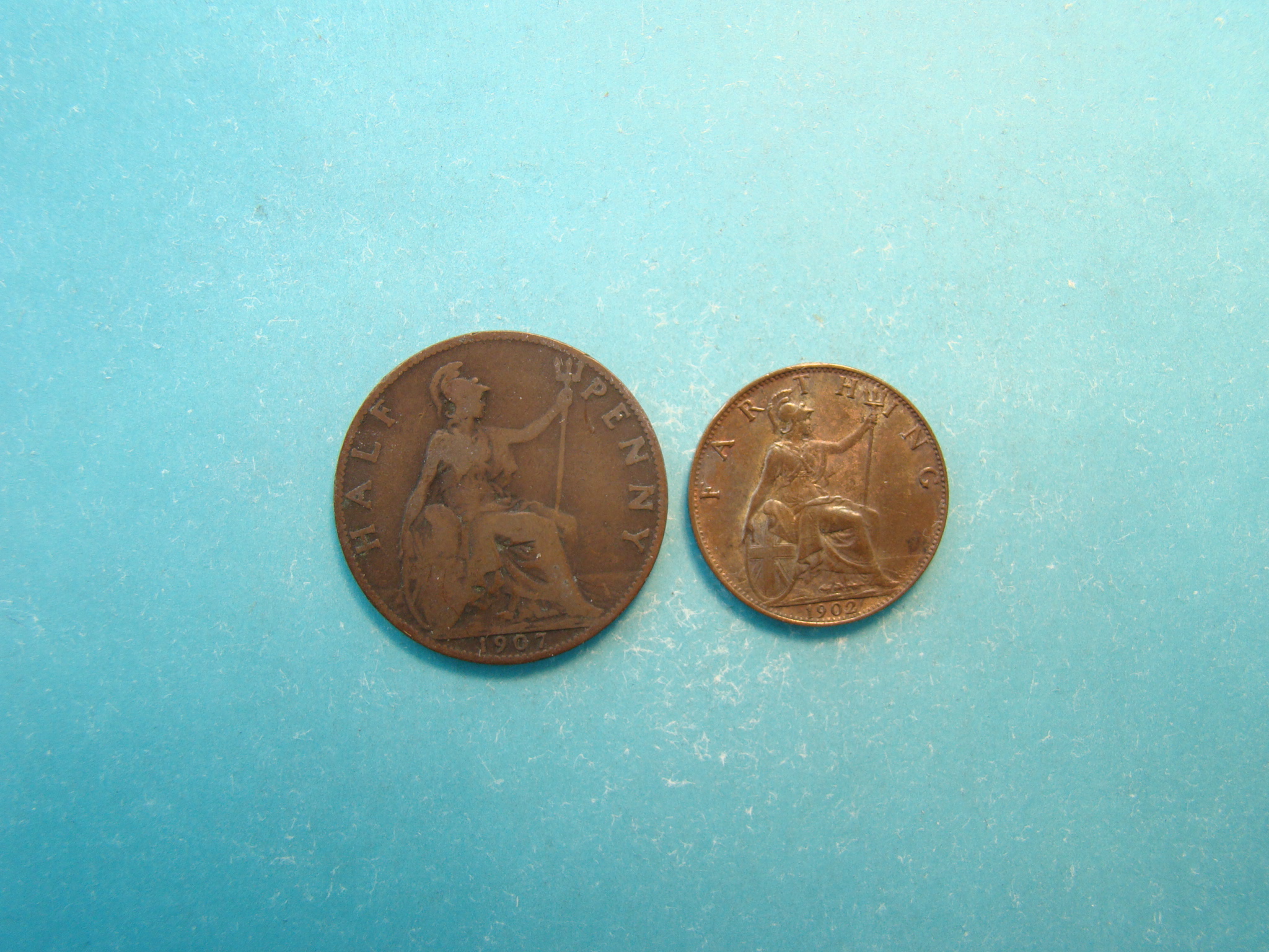 Edward VII, 1907, Half Pence/Farthing - Image 2