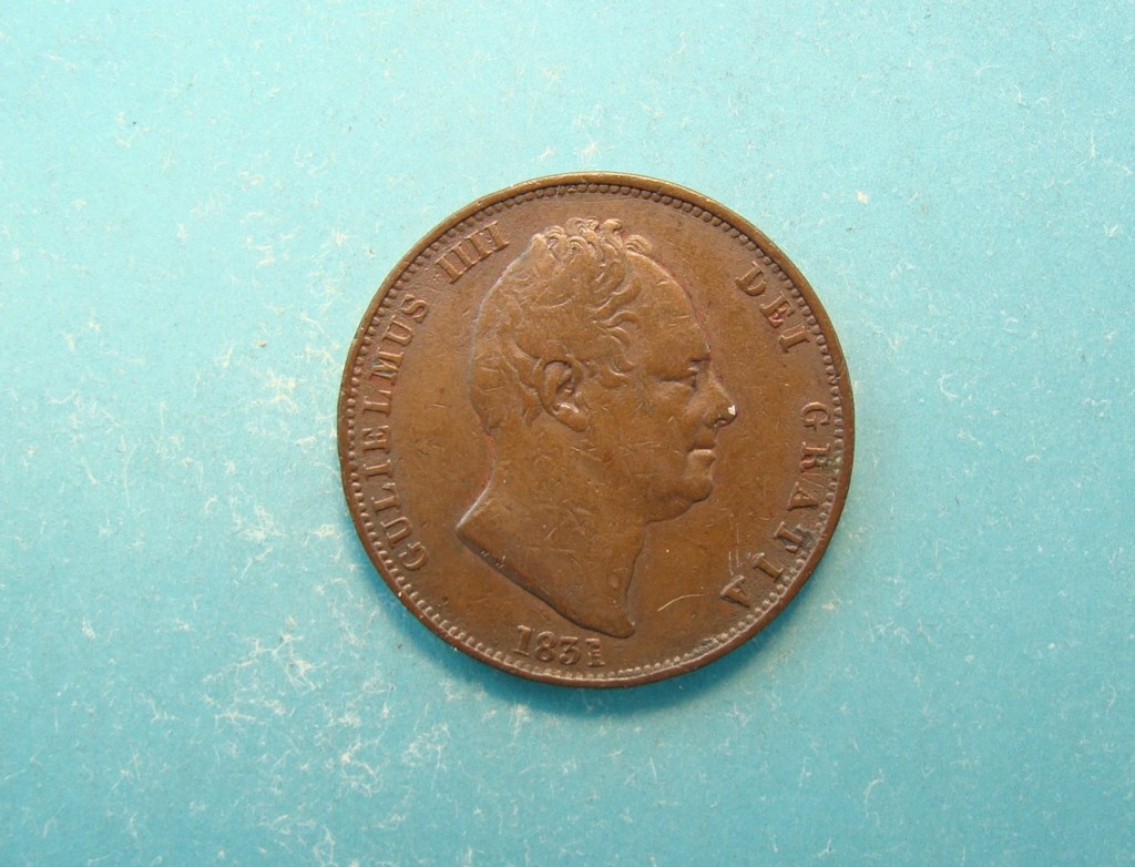 William IV, 1831, Half Pence