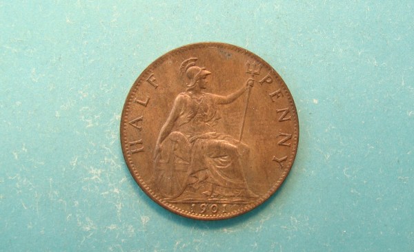 Victoria, 1901, Half Pence
