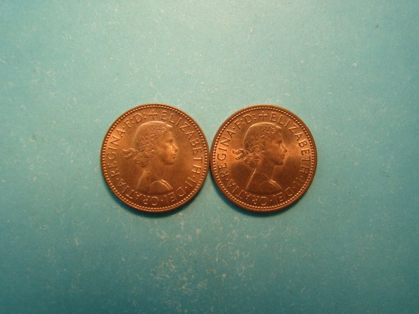 Elizabeth II, 1966-67, Half Pence